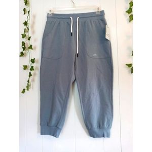 NWT MP Special Magic Cropped Jogger Pants Blue Gray Drawstring Size Medium